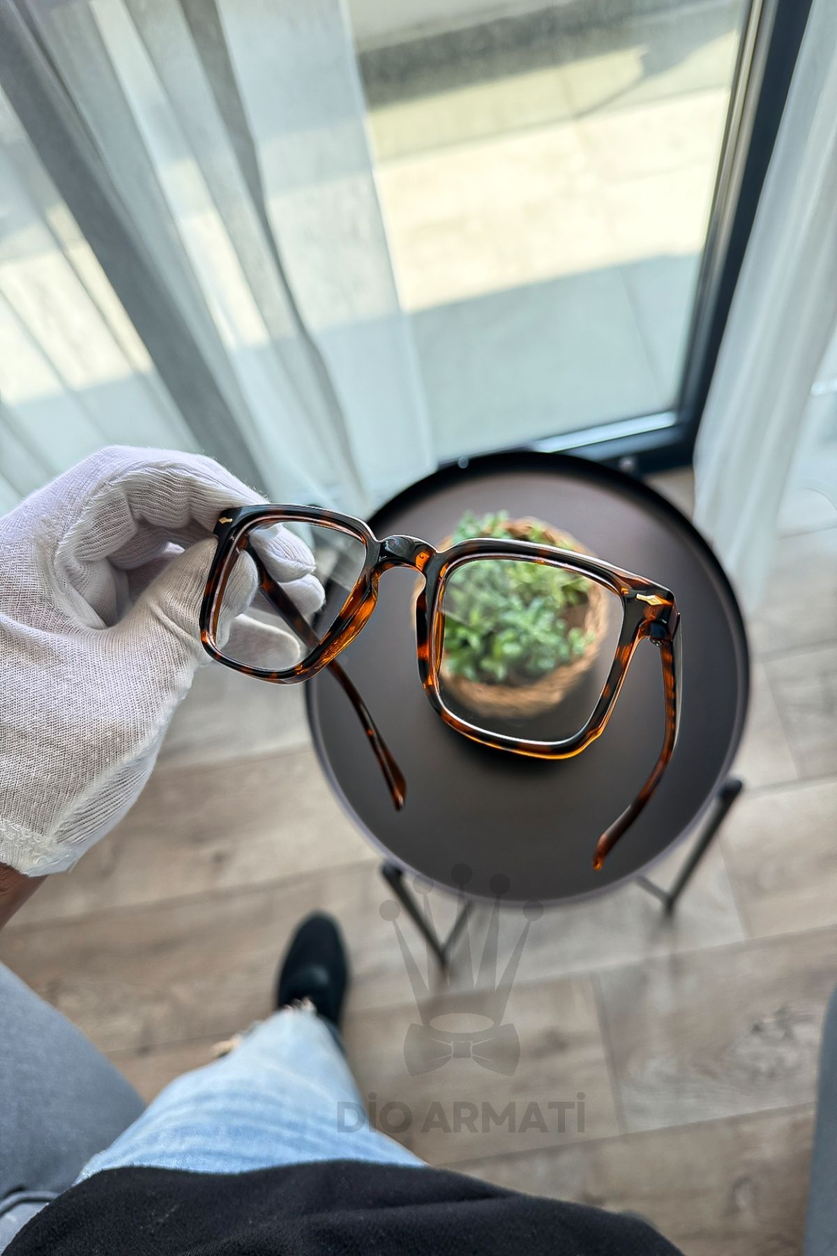 Güneş Gözlüğü Kadın & Erkek Uv400 Cam Ce Belgeli Bej Unisex Model-3 Desenli