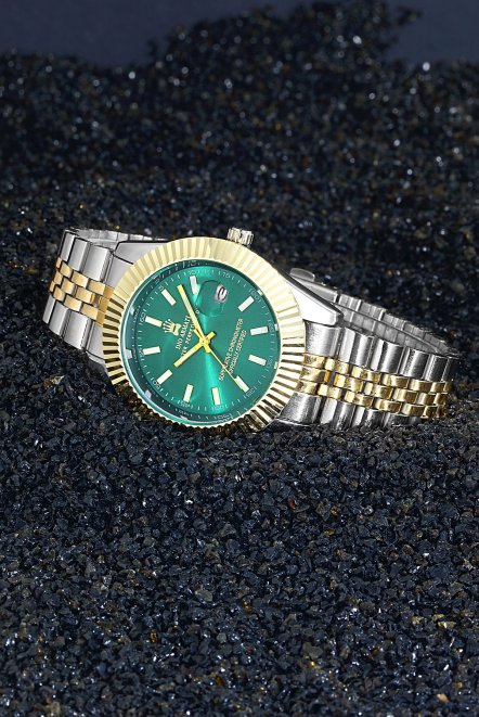 Paslanmaz Ipc Kaplama Lüx Spor Metal Erkek Kol Saati Da5641Ar12 Gümüş Yeşil