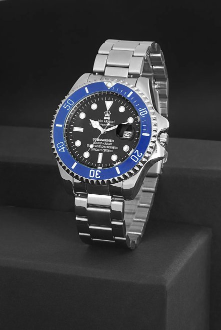 Paslanmaz Ipc Kaplama Lüx Spor Metal Erkek Kol Saati Da5641Ar36 Mavi