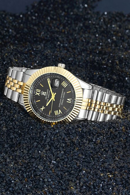 Paslanmaz Ipc Kaplama Lüx Spor Metal Erkek Kol Saati Da5641Ar43 Altın