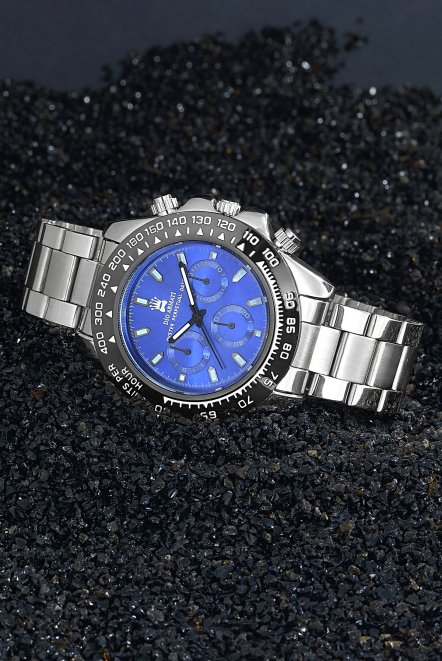 Paslanmaz Ipc Kaplama Lüx Spor Metal Erkek Kol Saati Da5641Ar49 Mavi