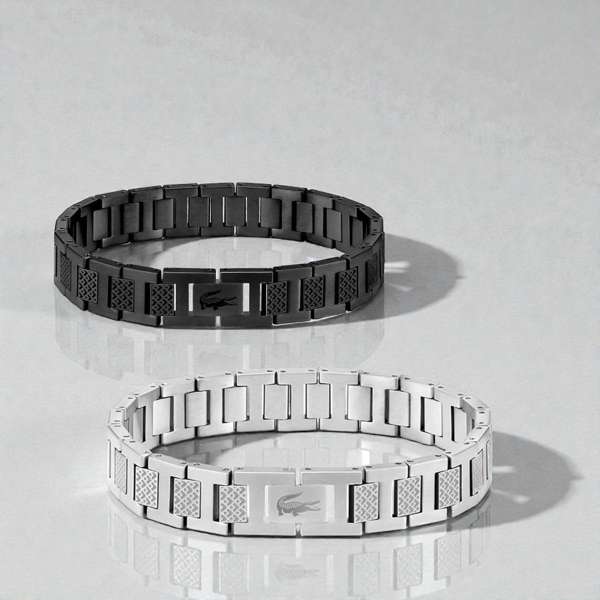 LCST GÜMÜŞ BLACK 2 Lİ BİLEKLİK